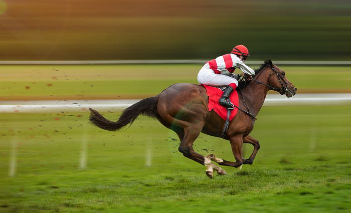 Horse racing blur